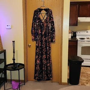 Multi Sequin Gown